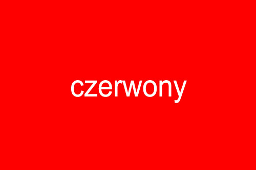 Kolor czerwony