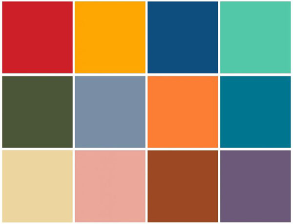 Kolory pasujące do niebieskiego