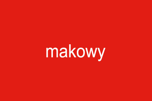 Kolor makowy