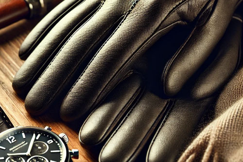 Modne męskie rękawiczki zimowe