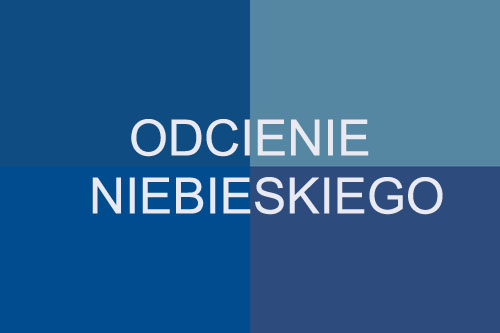 Odcienie niebieskiego