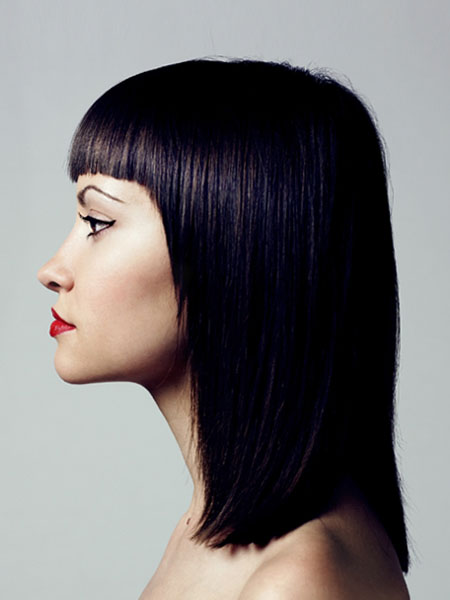 Proste włosy do ramion